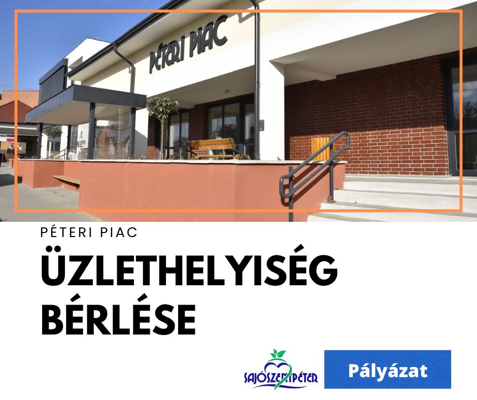 Péteri Piac - Üzlethelyiség bérlés
