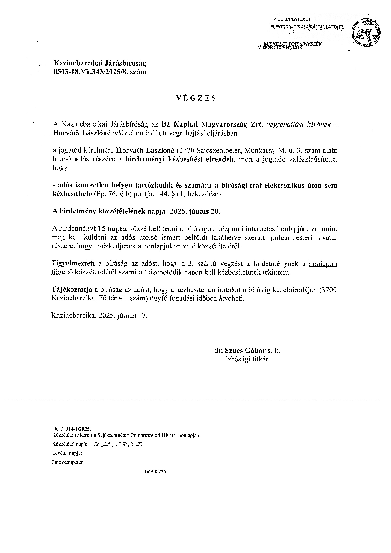 Végzés