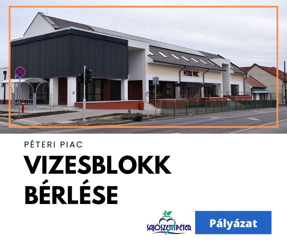 Péteri Piac - Vizesblokk bérlése
