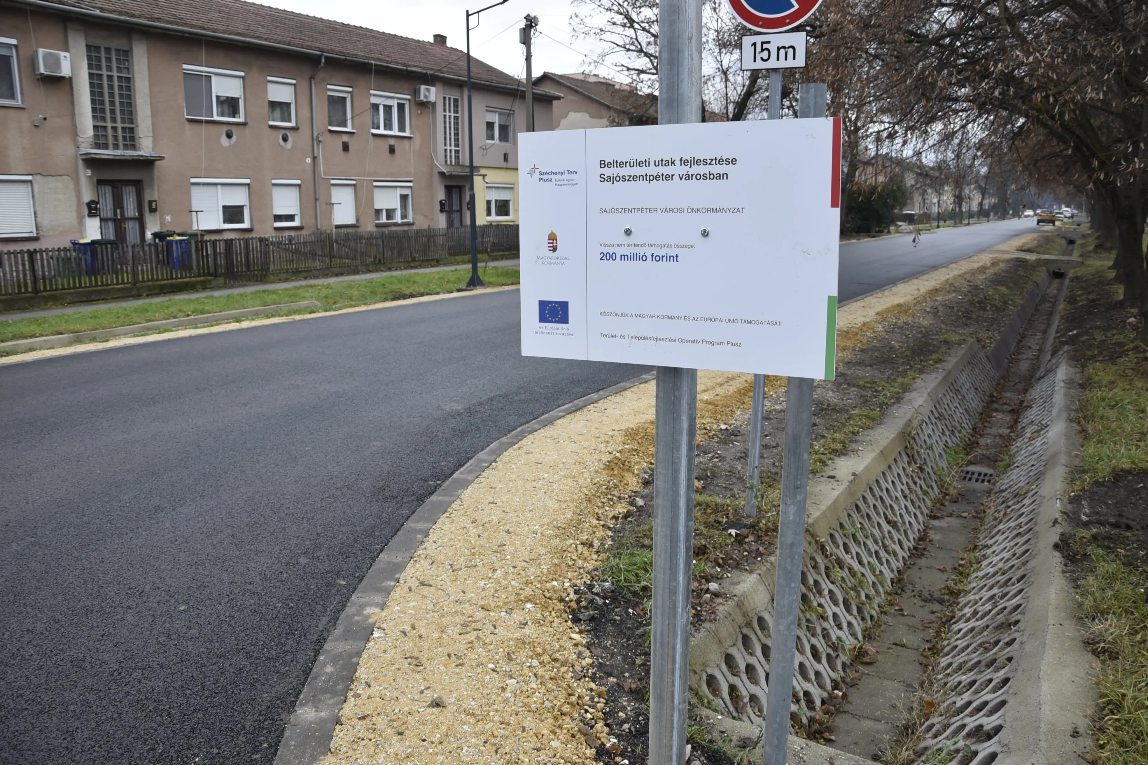 Belterületi utak fejlesztése Sajószentpéter városban